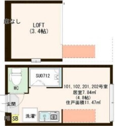 ハーモニーテラス稲荷台Ⅱの物件間取画像